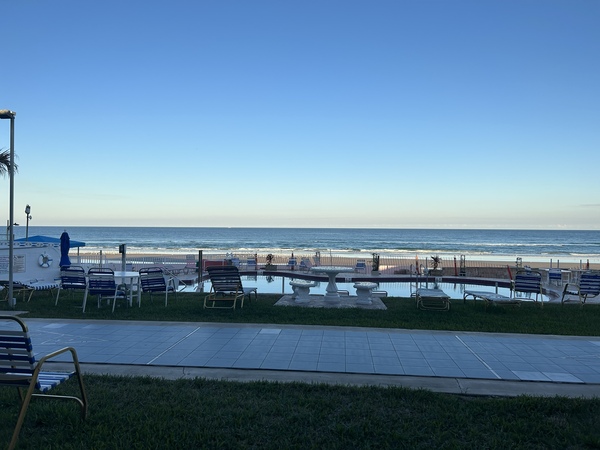 pool and ocean view from room